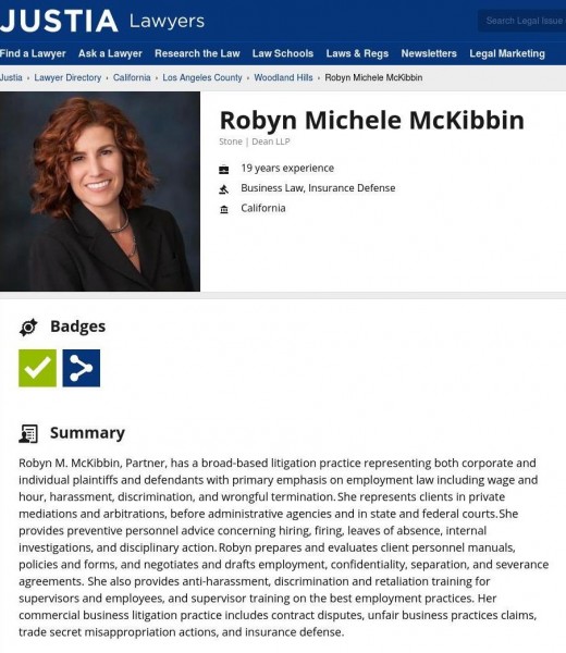 Robyn McKibbin, Esq. Justia.com